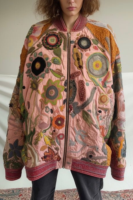 OVERSIZED BOMBER JACKET SINA - sustainably made MOMO NEW YORK sustainable clothing, Jacket slow fashion