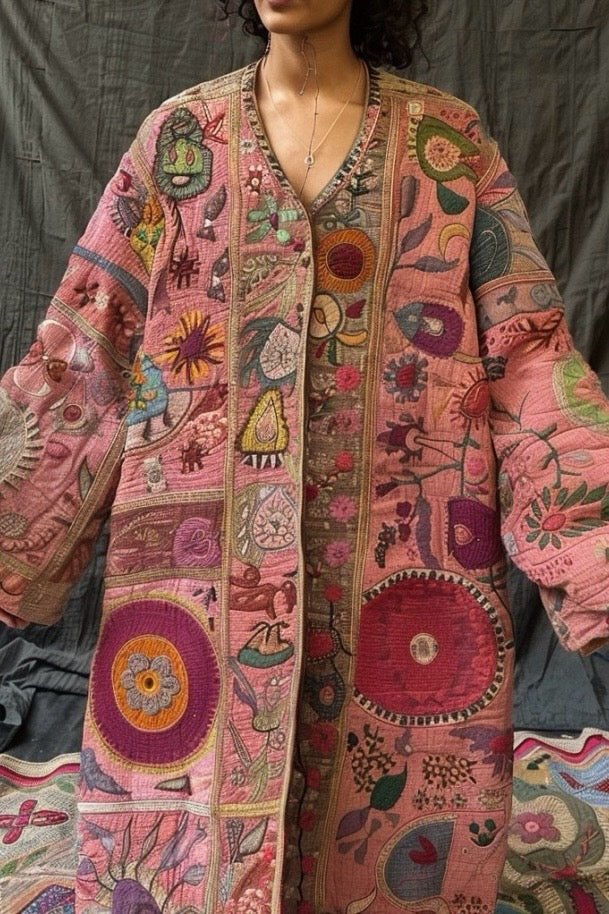 OVERSIZED SUZANI KIMONO COAT - sustainably made MOMO NEW YORK sustainable clothing, Coat slow fashion