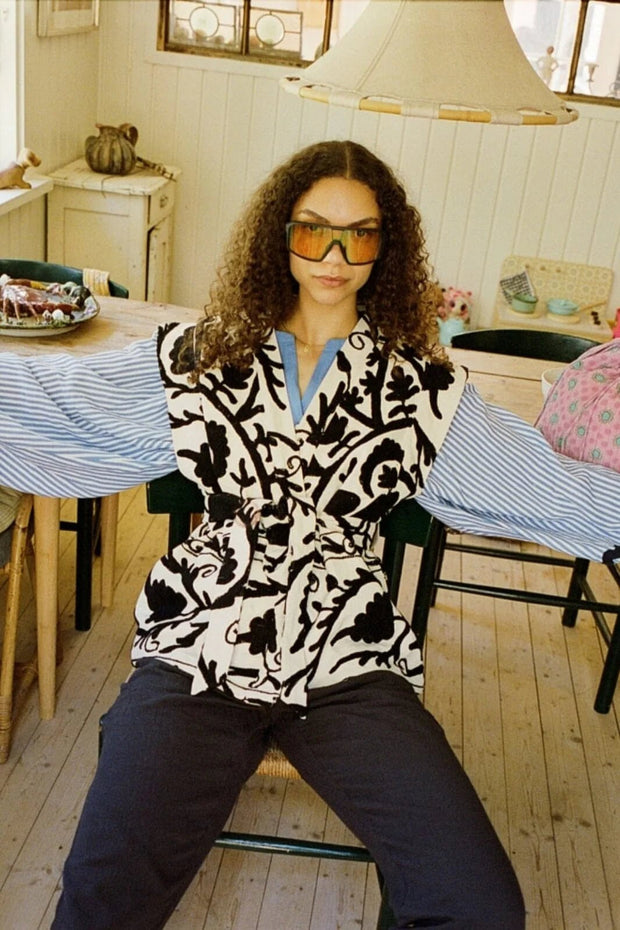 SISSEL EDELBO ELSA SUZANI VEST - sustainably made MOMO NEW YORK sustainable clothing, Kimono slow fashion