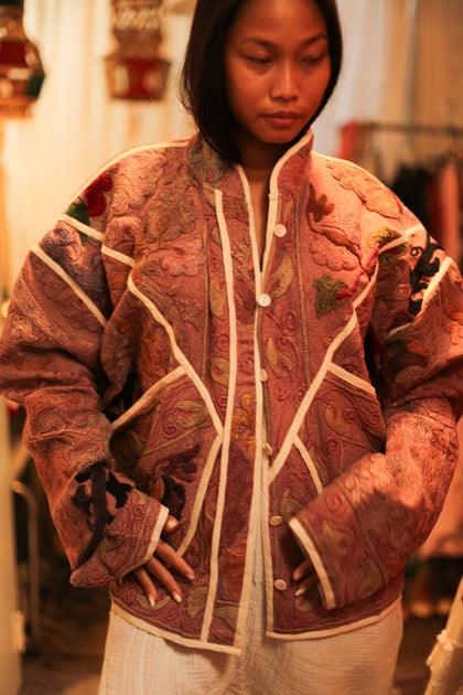 SUZANI JACKET DYLAN, hand made - MOMO NEW YORK - sustainable fashion