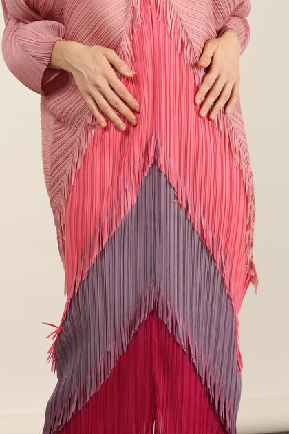 CAFTAN PLEATED DRESS MARA KAFTAN, hand made - MOMO NEW YORK - sus...