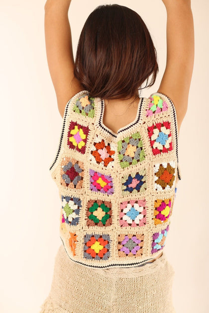 【夏帆さま専用出品】SHELL MOTIF CROCHET KNIT VEST Celeste Vest Crochet Pattern PDF – crochetwithcookie