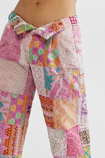 Cargo Embroidered Patchwork Pants – Ragstock