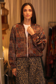 SILK BOMBER JACKET ANCHA BELINDA