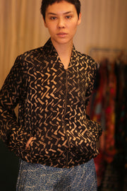 SILK BOMBER JACKET ANCHA RILAY