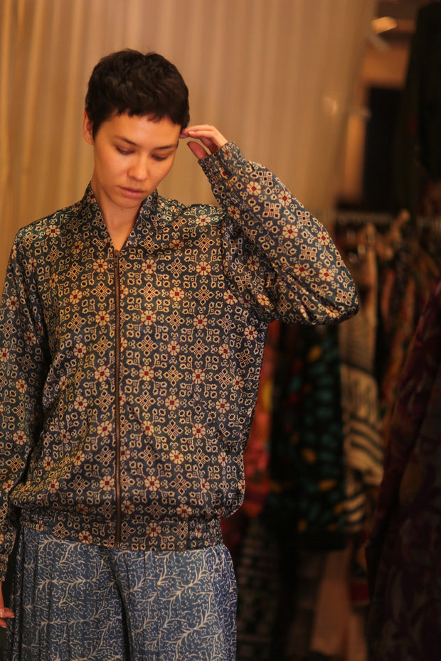 SILK BOMBER JACKET ANCHA LANA