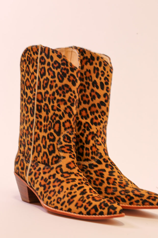 LEOPARD PRINT WESTERN BOOTS MAYA