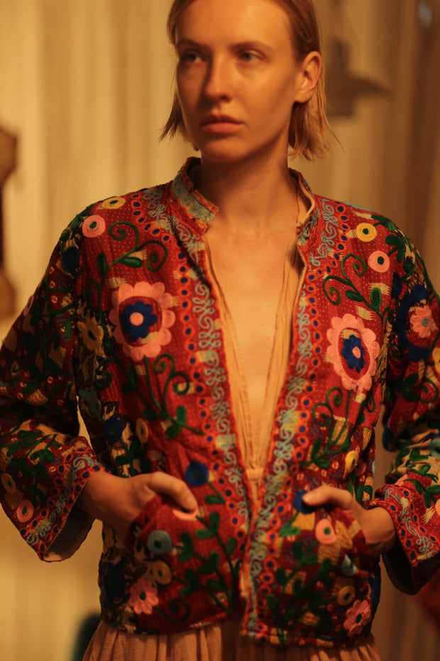 JACKET INGRID ZARINA EMBROIDERED