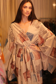 HAND LOOM COTTON HAND BLOCK PRINT KOMONO PINA RARA