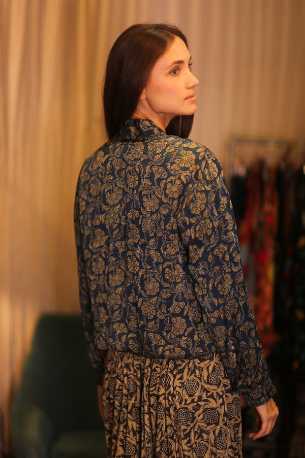 BOMBER SILK JACKET AMADA - BANGKOK TAILOR CLOTHING STORE - HANDMADE CLOTHING