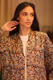 BOMBER SILK JACKET LIONA - BANGKOK TAILOR CLOTHING STORE - HANDMADE CLOTHING