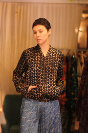 BOMBER SILK JACKET RILAY - BANGKOK TAILOR CLOTHING STORE - HANDMADE CLOTHING