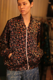 BOMBER SILK JACKET TRIXIE - BANGKOK TAILOR CLOTHING STORE - HANDMADE CLOTHING