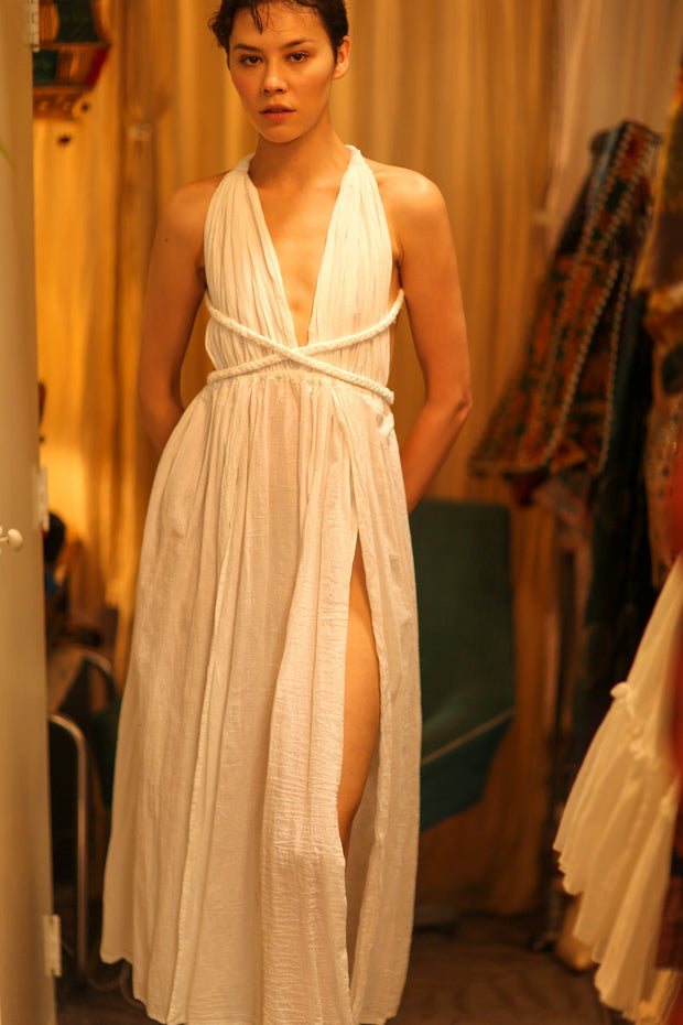 COTTON DRESS MAGRA - sustainably made MOMO NEW YORK sustainable clothing, bestseller slow fashion