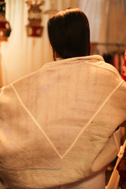 CREAM COLOR KANTHA JACKET MINTA - sustainably made MOMO NEW YORK sustainable clothing, slow fashion