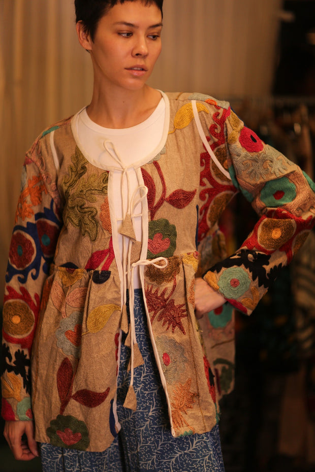 DOLLY JACKET EVE SUZANI RANA - sustainably made MOMO NEW YORK sustainable clothing, Coat slow fashion