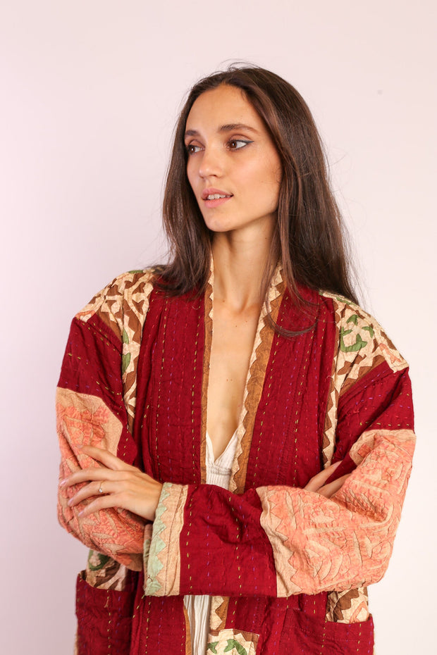 EMBROIDERED ARTISAN JACKET COAT SABE - sustainably made MOMO NEW YORK sustainable clothing, Coat slow fashion