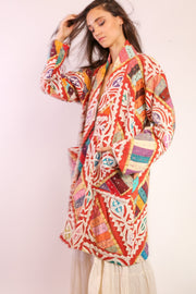 EMBROIDERED COAT JACKET MAHELI - sustainably made MOMO NEW YORK sustainable clothing, Jacket slow fashion