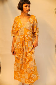 EMBROIDERED COTTON DRESS POLA - sustainably made MOMO NEW YORK sustainable clothing, kaftan slow fashion