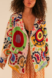 EMBROIDERED JACKET KATIJ - sustainably made MOMO NEW YORK sustainable clothing, Jacket slow fashion