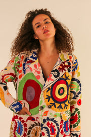 EMBROIDERED JACKET KATIJ - sustainably made MOMO NEW YORK sustainable clothing, Jacket slow fashion