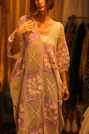 EMBROIDERED KAFTAN DRESS PHOEBIN - sustainably made MOMO NEW YORK sustainable clothing, bestseller slow fashion