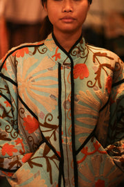 EMBROIDERED KANTHA JACKET LIZA - sustainably made MOMO NEW YORK sustainable clothing, bestseller slow fashion