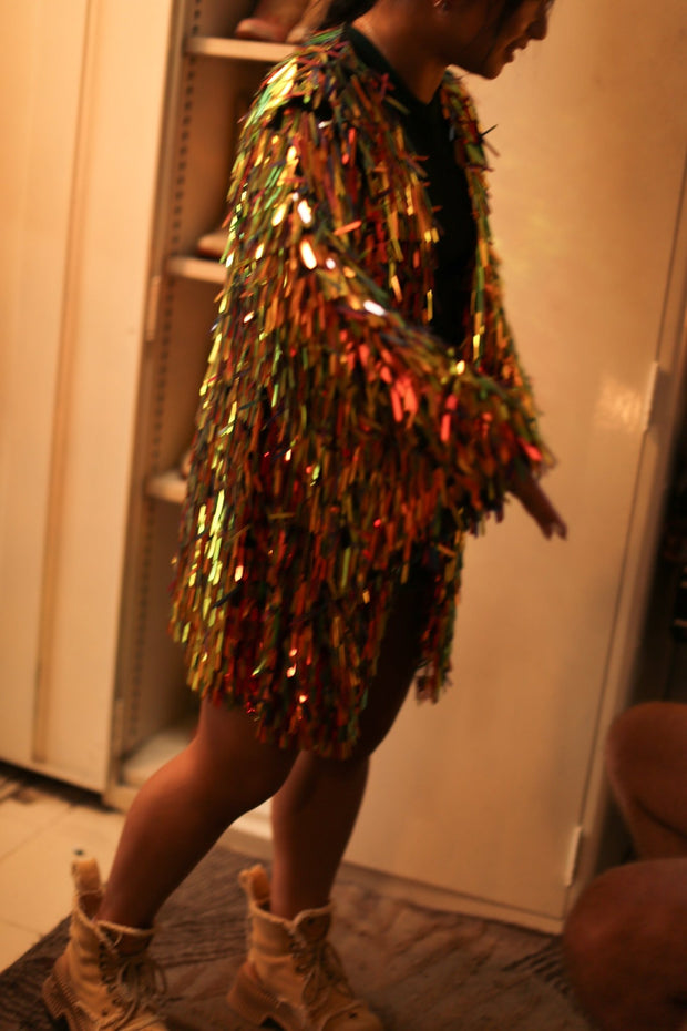 GLITTER SEQUIN KIMONO NIA, hand made - MOMO NEW YORK - sustainabl... GLITTER SEQUIN KIMONO NIA, hand made - MOMO NEW YORK - sustainabl...