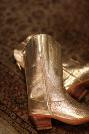 GOLDEN WESTERN BOOTS SINATRA - sustainably made MOMO NEW YORK sustainable clothing, boots slow fashion