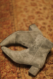 GREY SUEDE BOOTS MOODS - sustainably made MOMO NEW YORK sustainable clothing, boots slow fashion