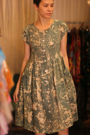 HAND WOVEN DRESS EDITH KIRA - sustainably made MOMO NEW YORK sustainable clothing, dress slow fashion