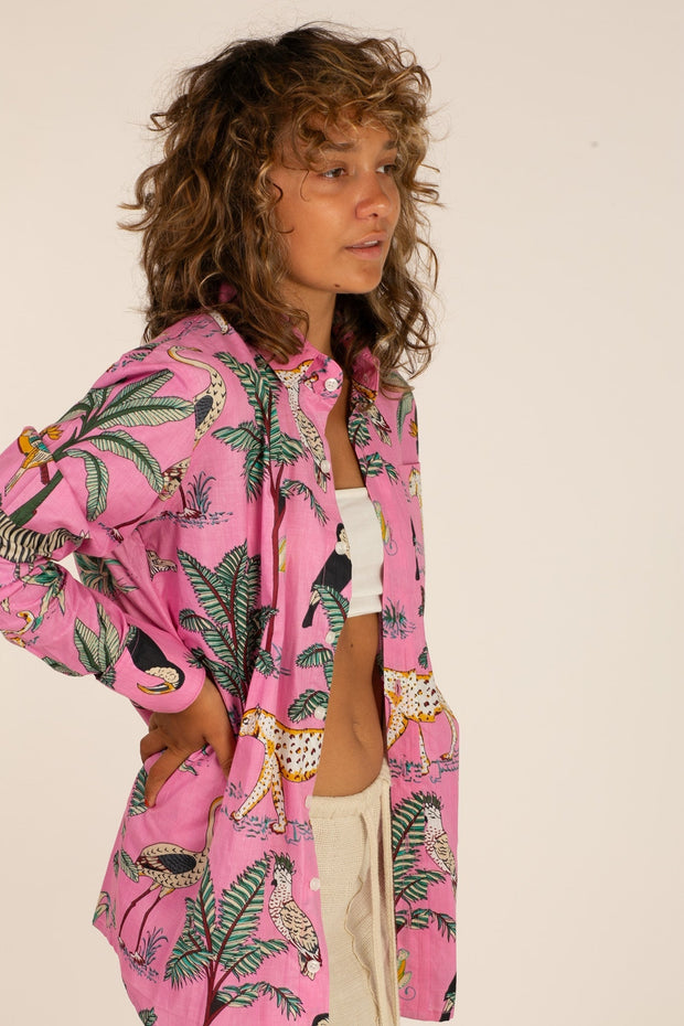 HAWAI STYLE BOYFRIEND SHIRT - sustainably made MOMO NEW YORK sustainable clothing, new slow fashion
