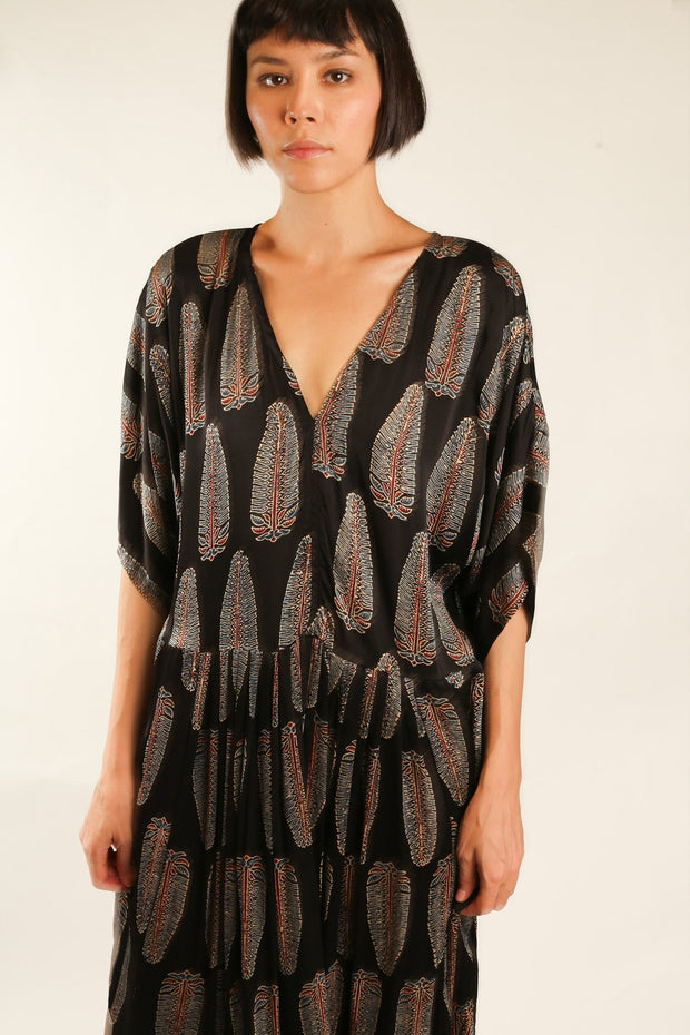 KAFTAN DRESS CURU - sustainably made MOMO NEW YORK sustainable clothing, dress slow fashion