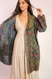 KANTHA COAT JACKET MIMARI - sustainably made MOMO NEW YORK sustainable clothing, slow fashion