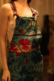 KANTHA EMBROIDERED JUMPSUIT ALEX - sustainably made MOMO NEW YORK sustainable clothing, jumpsuit slow fashion