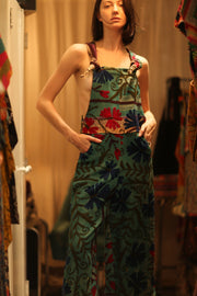 KANTHA EMBROIDERED JUMPSUIT ALEX - sustainably made MOMO NEW YORK sustainable clothing, jumpsuit slow fashion
