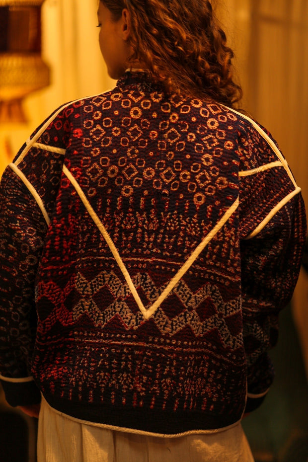 KANTHA JACKCET LINDA - sustainably made MOMO NEW YORK sustainable clothing, coatandjacket slow fashion