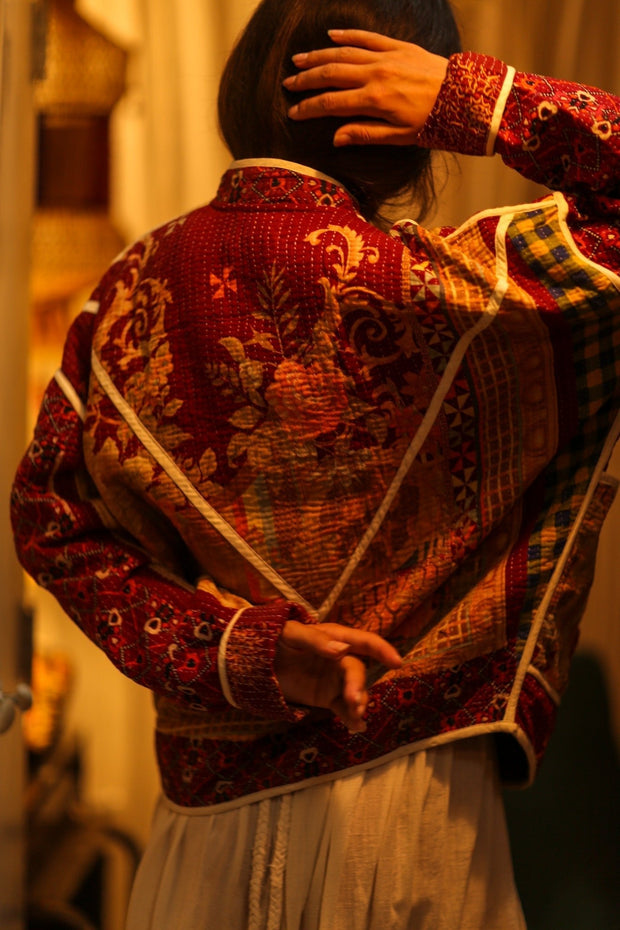 KANTHA JACKET CARMEN - sustainably made MOMO NEW YORK sustainable clothing, coatandjacket slow fashion