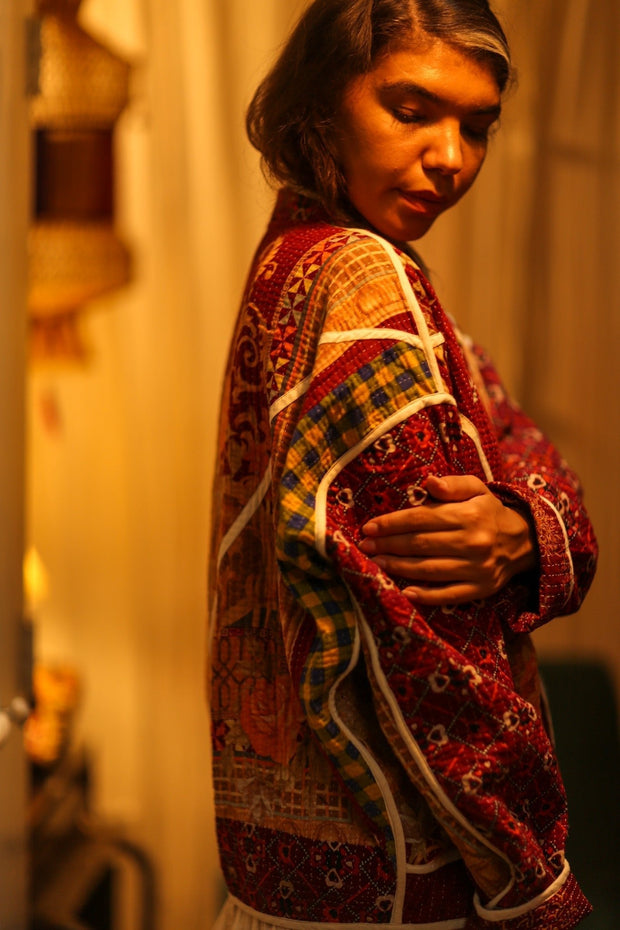 KANTHA JACKET CARMEN - sustainably made MOMO NEW YORK sustainable clothing, coatandjacket slow fashion