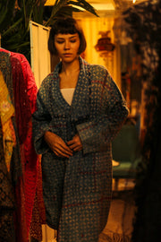 KANTHA JACKET COAT DUSTER GIORGIA - sustainably made MOMO NEW YORK sustainable clothing, Coat slow fashion