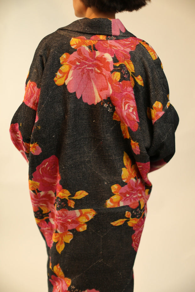 KANTHA JACKET COAT PISTA - sustainably made MOMO NEW YORK sustainable clothing, Coat slow fashion