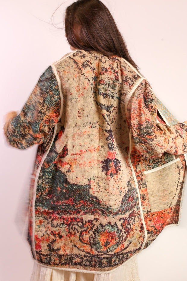 KANTHA JACKET COAT SAHI - sustainably made MOMO NEW YORK sustainable clothing, new slow fashion