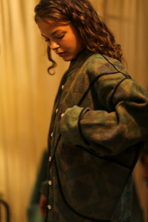 KANTHA JACKET HIBA - sustainably made MOMO NEW YORK sustainable clothing, coatandjacket slow fashion