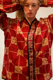 KANTHA JACKET JISTA - sustainably made MOMO NEW YORK sustainable clothing, new slow fashion