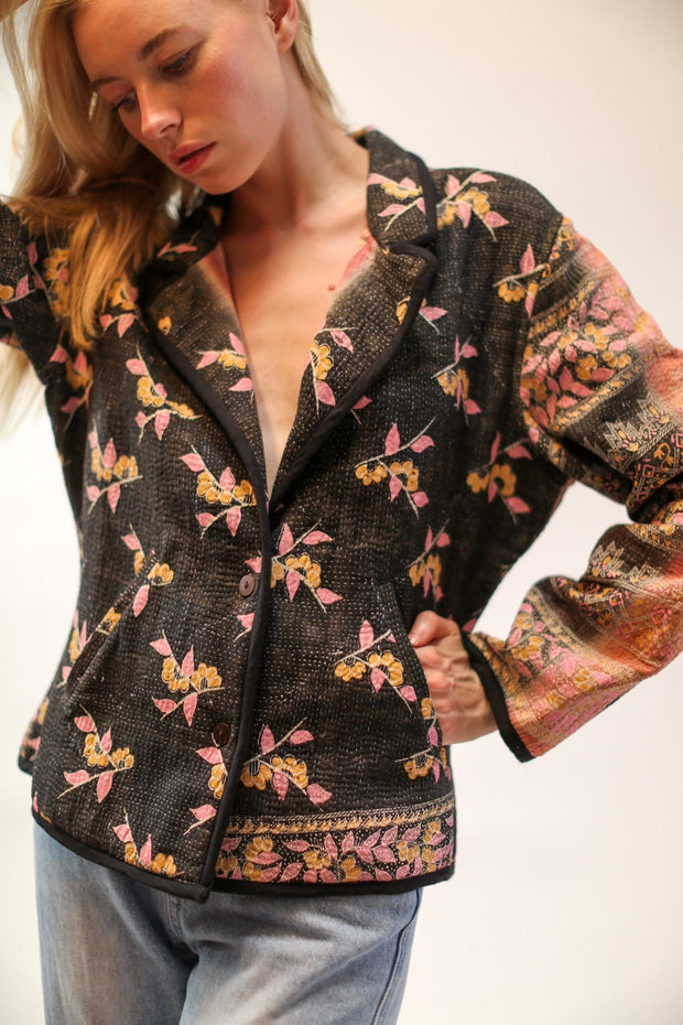 KANTHA JACKET LILIAN - sustainably made MOMO NEW YORK sustainable clothing, new slow fashion