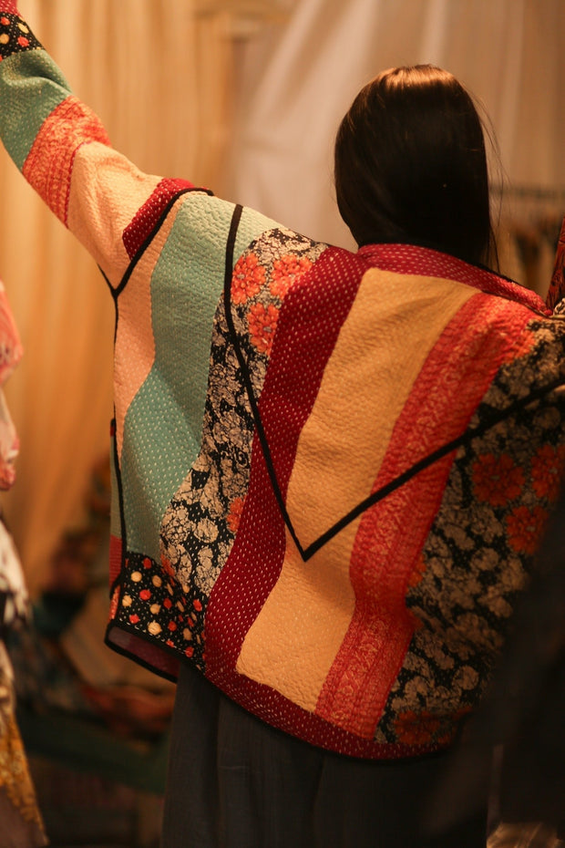 KANTHA JACKET ZINA - sustainably made MOMO NEW YORK sustainable clothing, bestseller slow fashion