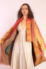 KANTHA KIMONO COAT JACKET BELI - sustainably made MOMO NEW YORK sustainable clothing, slow fashion