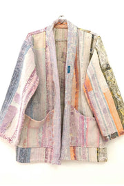 KANTHA KIMONO JACKET LAURIE - sustainably made MOMO NEW YORK sustainable clothing, Jacket slow fashion