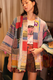 KANTHA KIMONO KINA VALERIA - sustainably made MOMO NEW YORK sustainable clothing, bestseller slow fashion