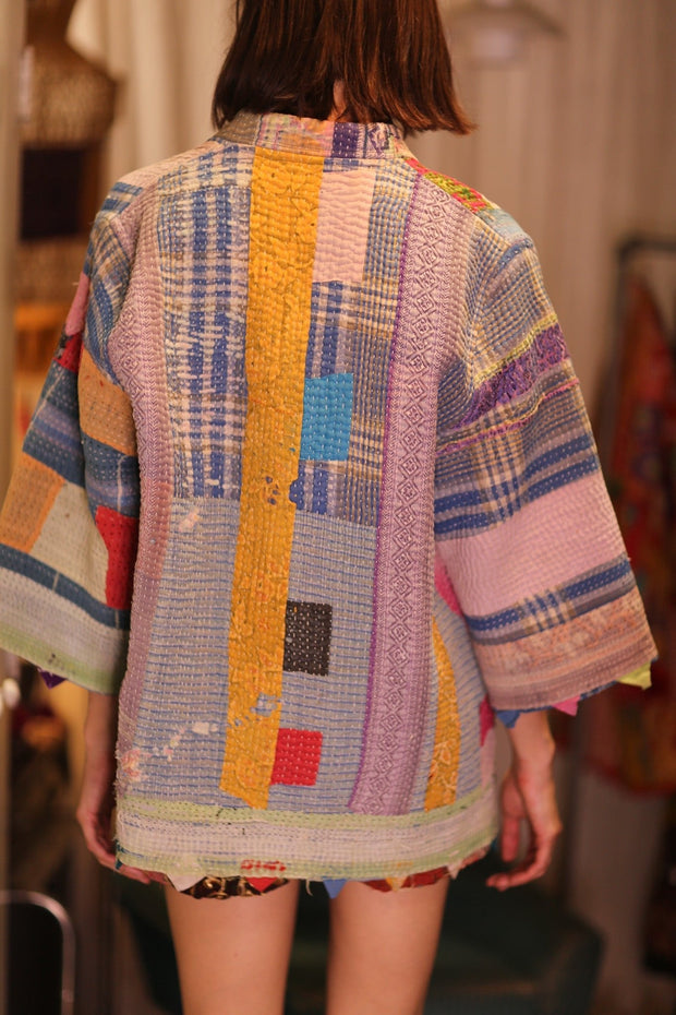 KANTHA KIMONO KINA VALERIA - sustainably made MOMO NEW YORK sustainable clothing, bestseller slow fashion